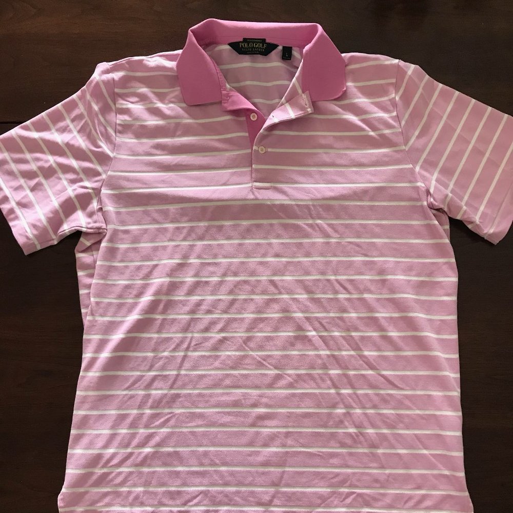 Polo by Ralph Lauren Pink Performance Polo Sz L